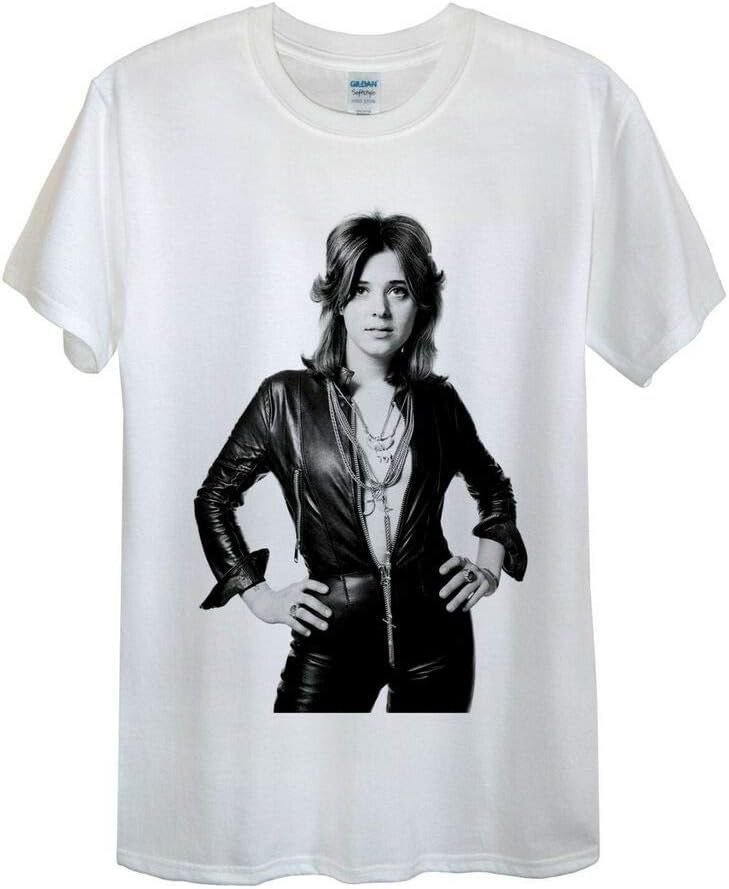 T-shirt Suzi Quatro 48 Crash Glam Rock Pelle Tuscadero Musica Unisex Regalo L XXL