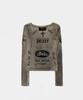 BADBLOOD Peace Not War Loose Fit T-Shirt - Dusty Beige