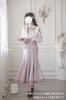 Neat and Clean Fully Maxi Mori French Long Size M [MODKOKU] Open-Shoulder Women's Dress, Off-the-Shoulder, Sexy, Lace, Ribbon, Skirt, Lolita, Girl,