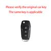 Metal Leather Flip Remote Fob Car Key Case Cover Holder Shell For Ford F-150 F-250 F-350 Explorer Ranger Ka Fiesta Ecosport