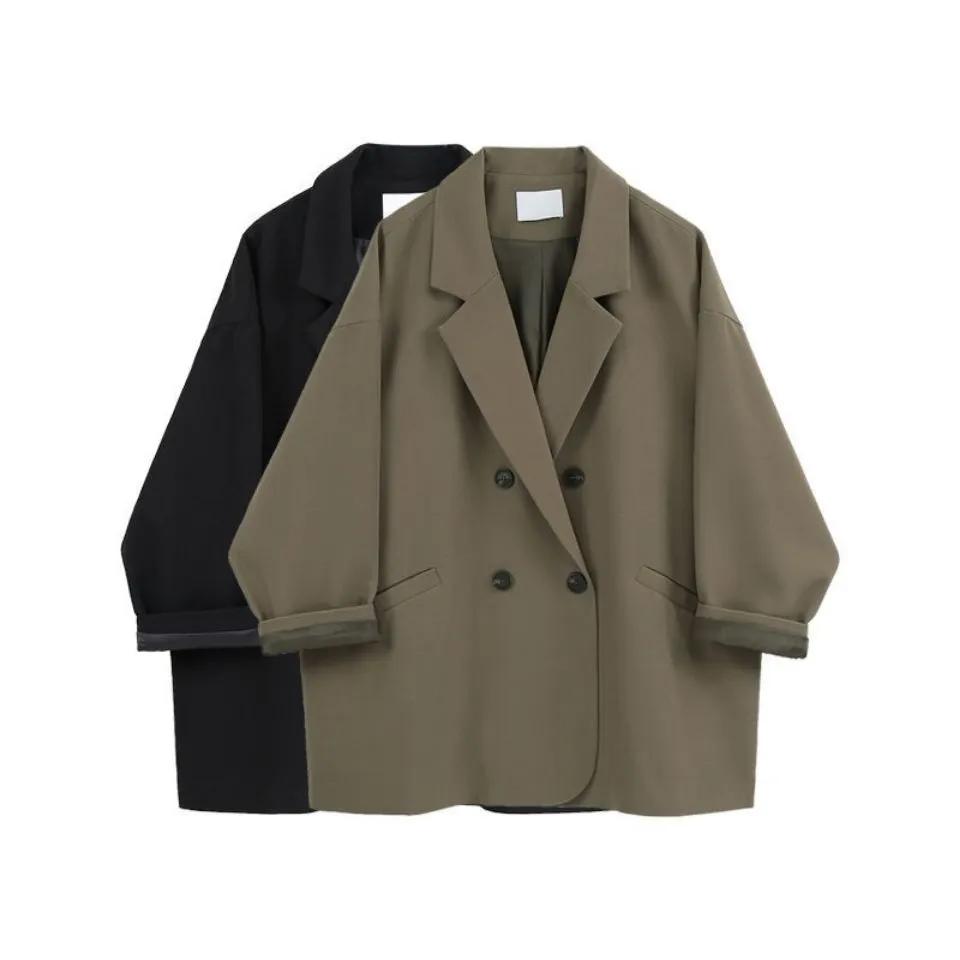Women Blazer Spring and Autumn Vintage Suit Jacket Female Oversized Blazers