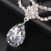 Stylish Alloy Rhinestones Shoulder Necklace Sturdy Fringe Design Perfect For Casual Evening Outfits