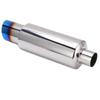 Exhaust Muffler Blue 2inInlet 3inOutlet Stainless Steel Silencer Cotton Universal