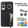 For Samsung Galaxy S25 Edge Case Zipper RFID Blocking Retro Leather+TPU Phone Cover with Kickstand