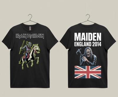 Iron' Maiden' Tour Trooper' Unisex T-Shirt Double Sided