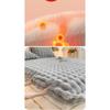 Class A Bubble Fleece Solid Color Fitted Sheet Thickened Mattress Protector Cover Fleece Bed Sheet Single Piece
