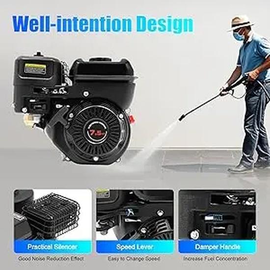 7.5HP 212CC 4-Stroke Engine 3600rpm for Go-Kart, Water Pump, Machinery