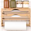 Sustainable Wood and Plastic Wrap Cutter with Press Design for Hassle Cutting and Home Use