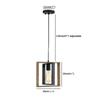 Creative Dining Table Light Industrial Style Retro Island Table Light Solid Wood Iron Art Bar Table Light for Restaurant Pendant Light