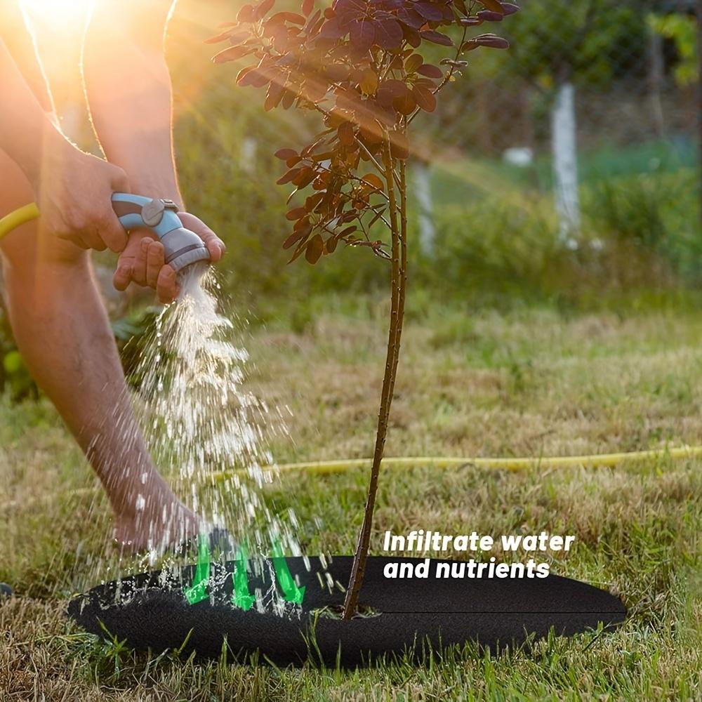 Non-Woven Reusable Tree Weed Control Barrier Protector Mat Eco-Friendly Root Protector Felt Cushion Gardening Fabric