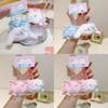 Plush Rabbit And Pillow Keychain With Bow Tie And Nightcap Decor For Cute Bag Accessories