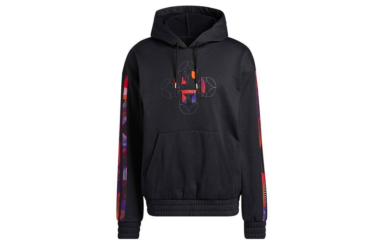 Adidas Harden Sweatshirts Men s Black Hooded Moderate Regular H37612 S