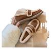 Autumn and Winter New Lazy One-pedal Cotton Shoes Versatile Thick-soled Piled Thickened Fluffy Single Shoes Women