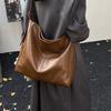 Vintage Commuter Bag Women's Large Capacity Underarm Bag Single Shoulder Messenger Bag
