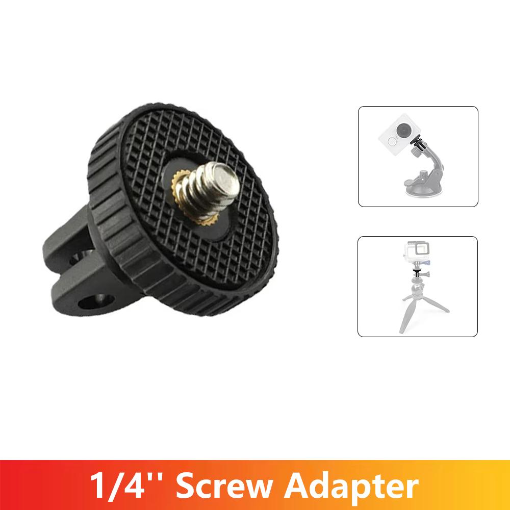 1/4'' Screw Adapter Tripod Mount for GoPro Hero 13 12 11 10 9 8 7 Insta360 SJCAM SJ4000 AKASO DJI Osmo Action Camera Accessories