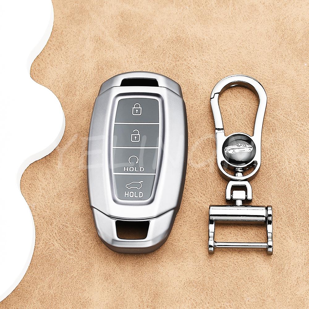 Gun Grey Tpu Protector Car Key Cover Case For Hyundai Accent Azera I30 Ix35 Kona Encino Grandeur Palisade Santa Fe Solaris
