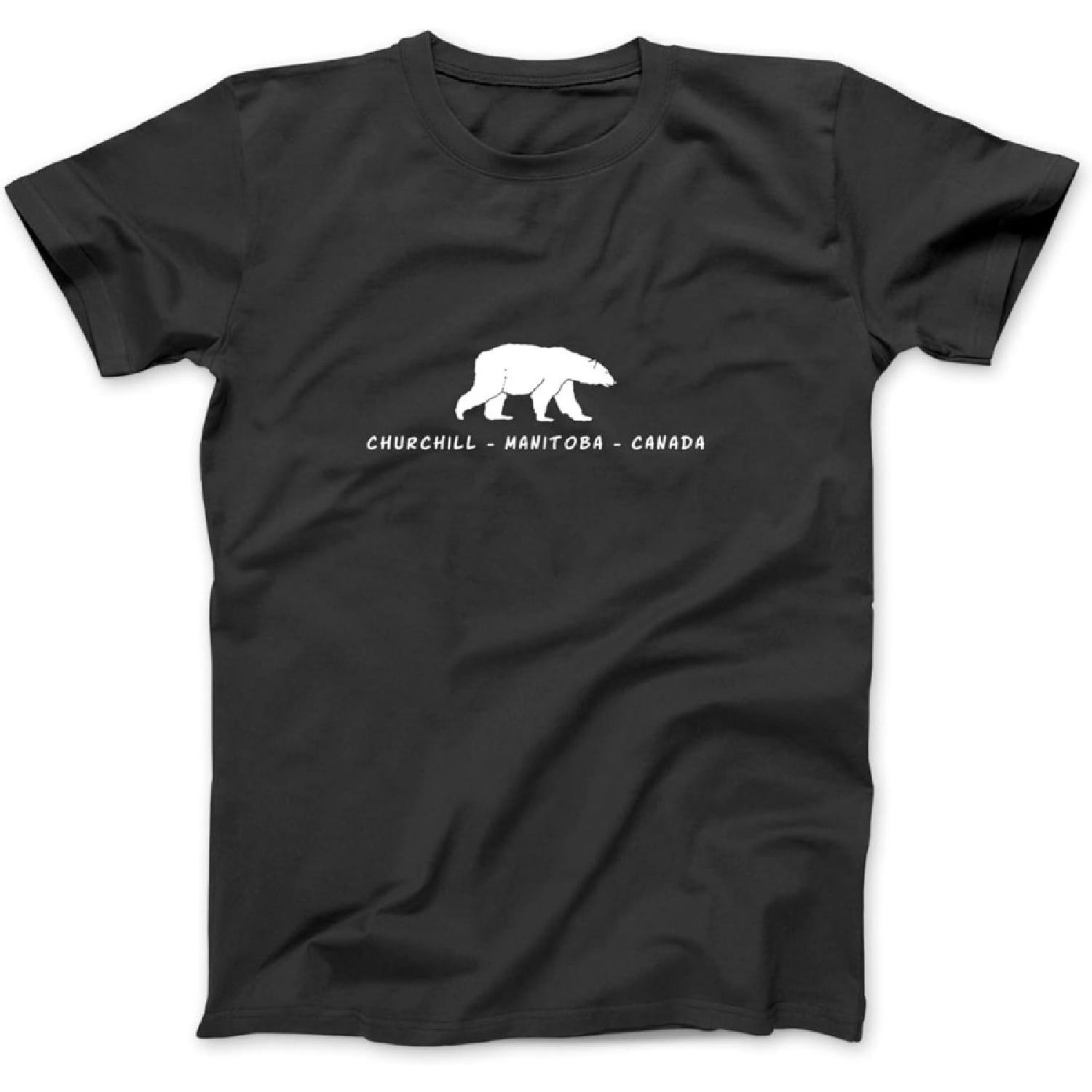 Churchill Manitoba Canada Polar Bear Long Sleeve, T-Shirt, Sweatshirt, Hoodie for Men Women Kids Made in Canada Black XXXXXL разноцветный