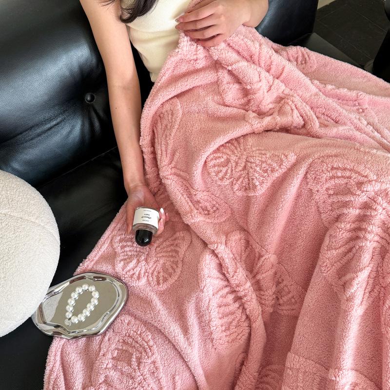 New Butterfly Velvet Blanket - Thick Winter Flannel Bed Sheet