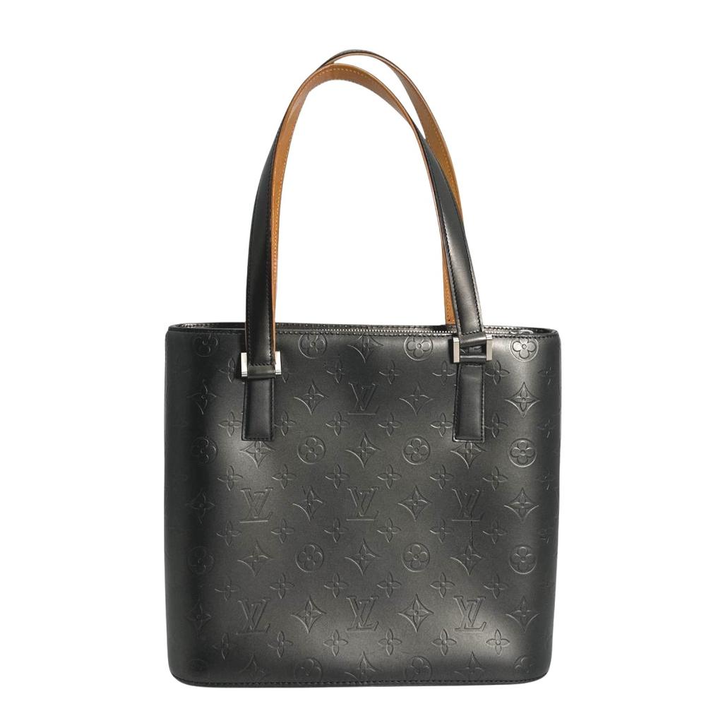 LOUIS VUITTON Monogram mat Stockton Handbag Monogram mat Noir unisex M55112 Used
