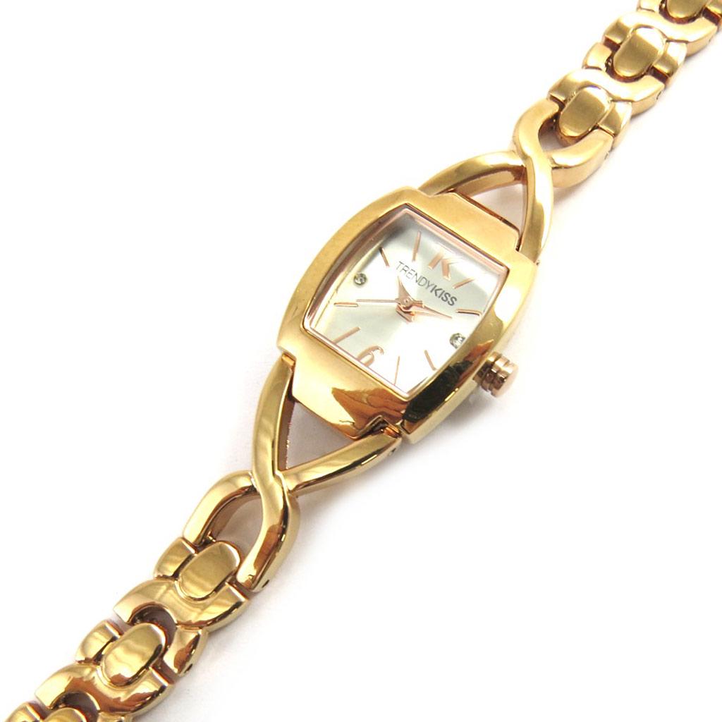 Les Trésors De Lily [M6053] - Montre femme 'Trendy' doré rosé