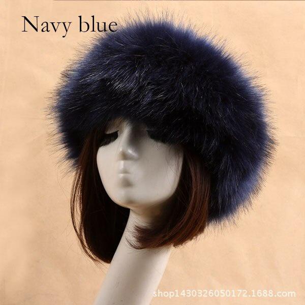 Buy Warm Fox Fur Hat Russian Fluffy 