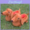 Adorable Dachshund Plush Slippers Cozy Cartoon Design For Comfortable Home Use
