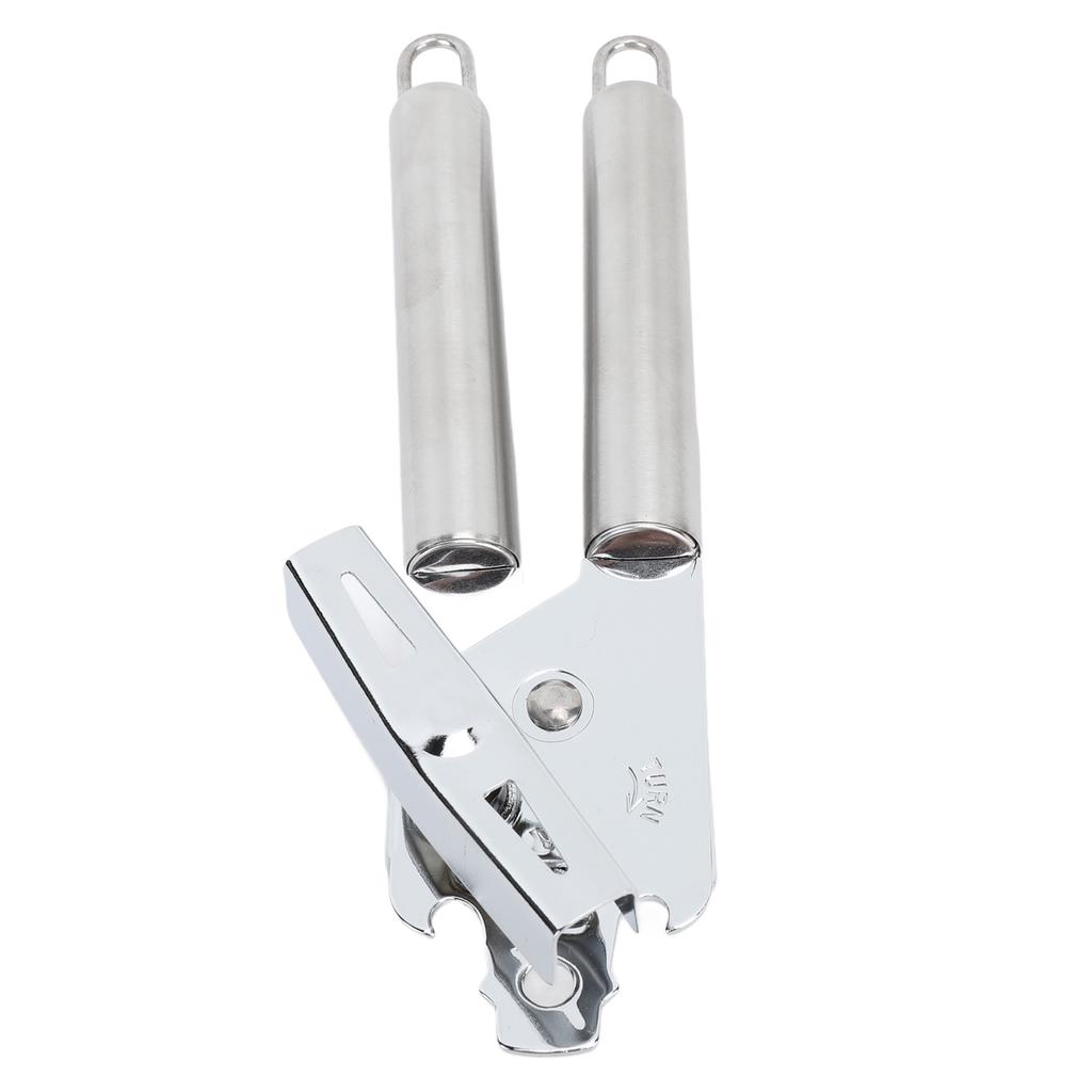 Manual Can Opener Handheld Stainless Steel Effortless Operation Multifunctional Can Bottle Opener for Home Kitchen