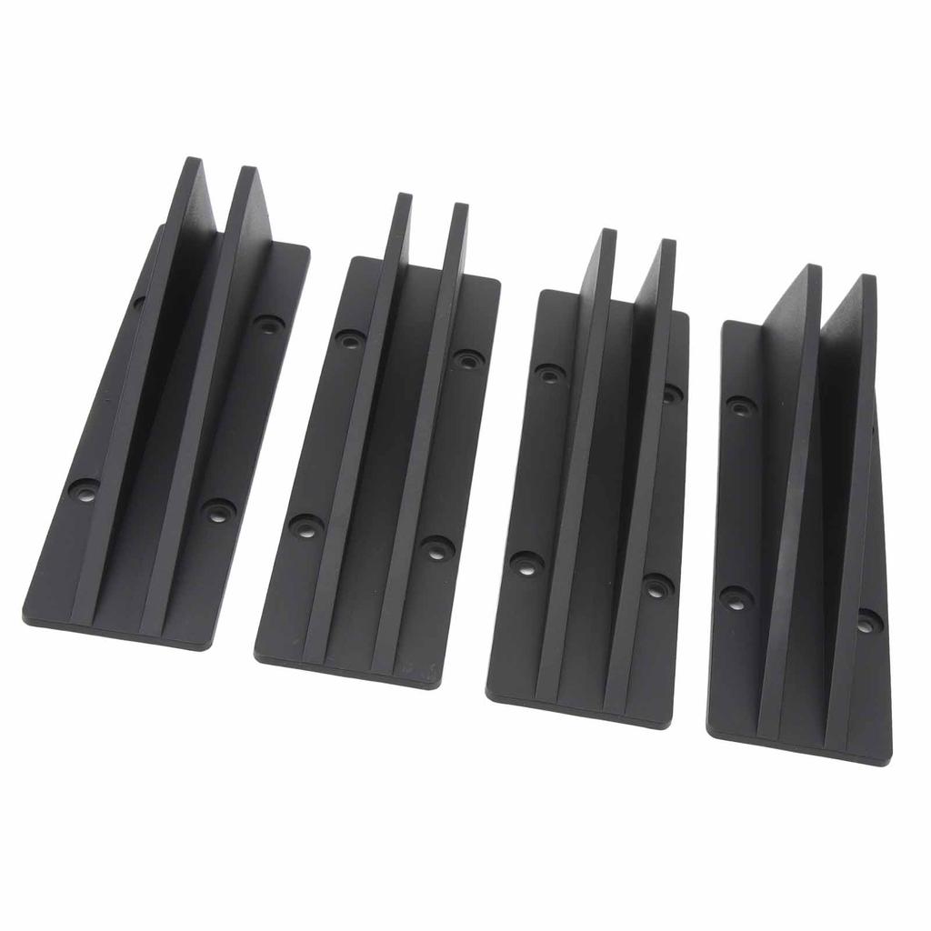 4PCS Car Rear Lower Spoiler Sporty Universal Rear Bumper Chassis Diffuser Lip Wing Splitter for 1 Series E90 E91 Black