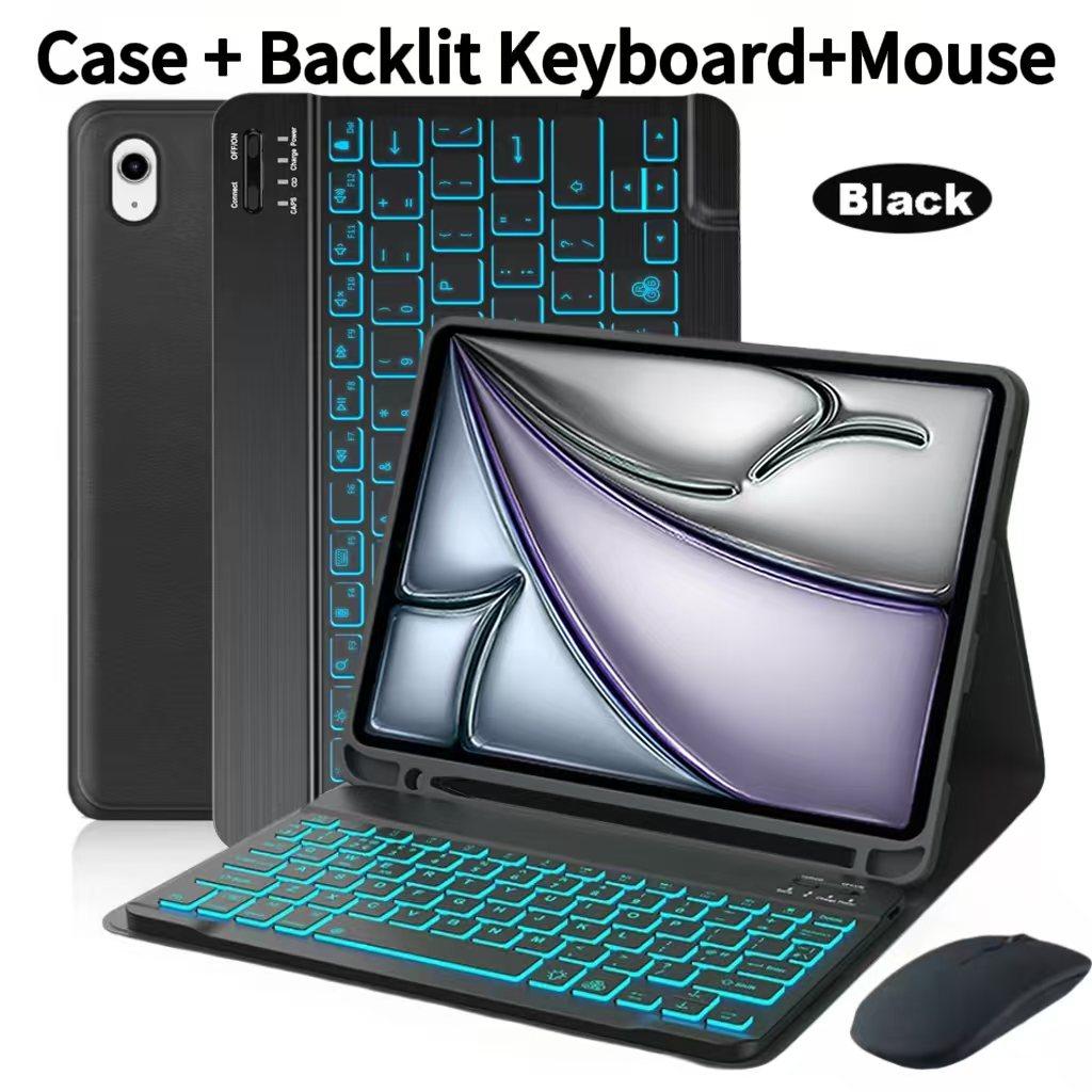 Case For iPad Air 11-inch (M4),For iPad Air 11-inch (A3459 A3460 A3463) Detachable Keyboard Case with Pen Holder