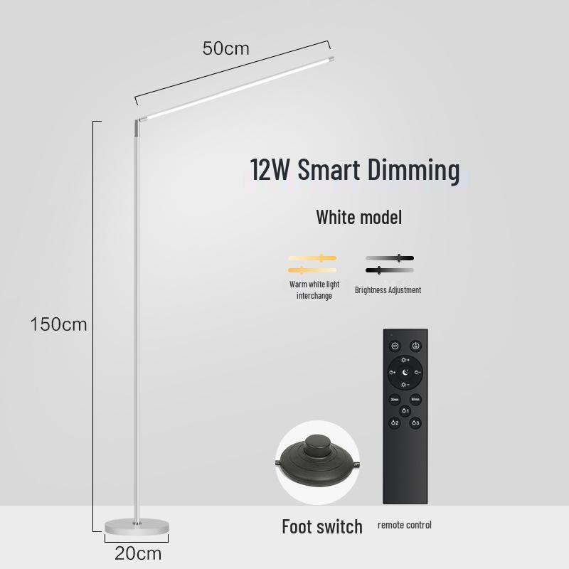 Retractable Super Bright LED Floor Lamp for Living Room, Bedroom, Bedside, Reading, Piano, and Eyelash Extension