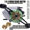Long Distance Casting Reel High Speed Gear Ratio Corrosion Resistant Brass and Stainless Steel Bearings Smooth Performance for Saltwater Fishing
