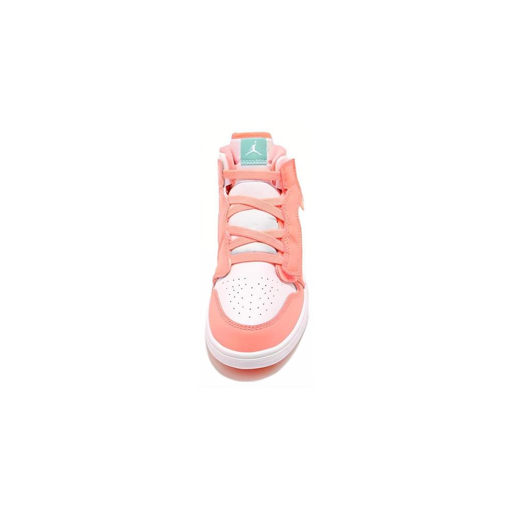 Jordan Air Jordan 1 Mid top Kids Lifestyle Shoes White Orange Children Aged 3 7 Years Old AT4612-814