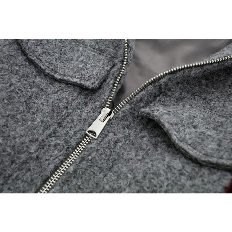 Autumn Women's Plus Size Street Fashion Soft Tweed Short Jacket Coat