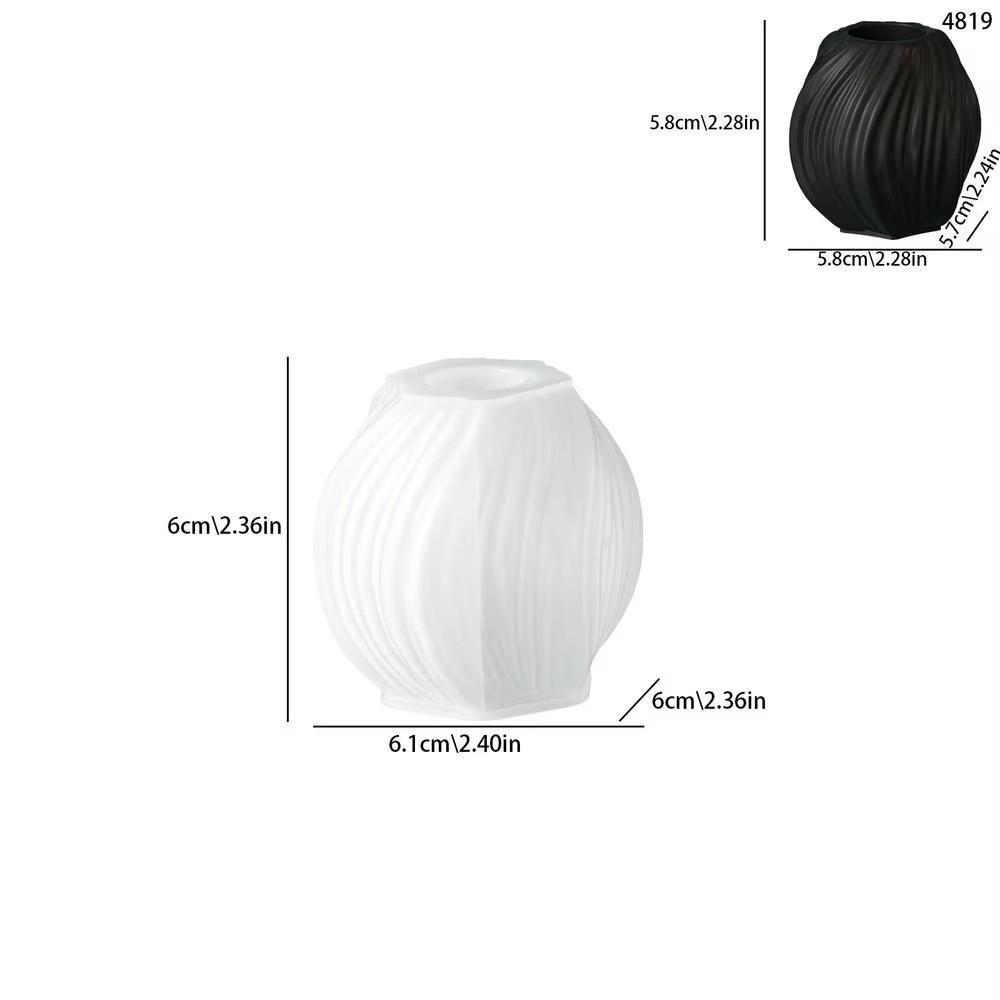 DIY Vase Molds Silicone Wavy Flower Pot Mold Ins Resin Molds  Home Decor