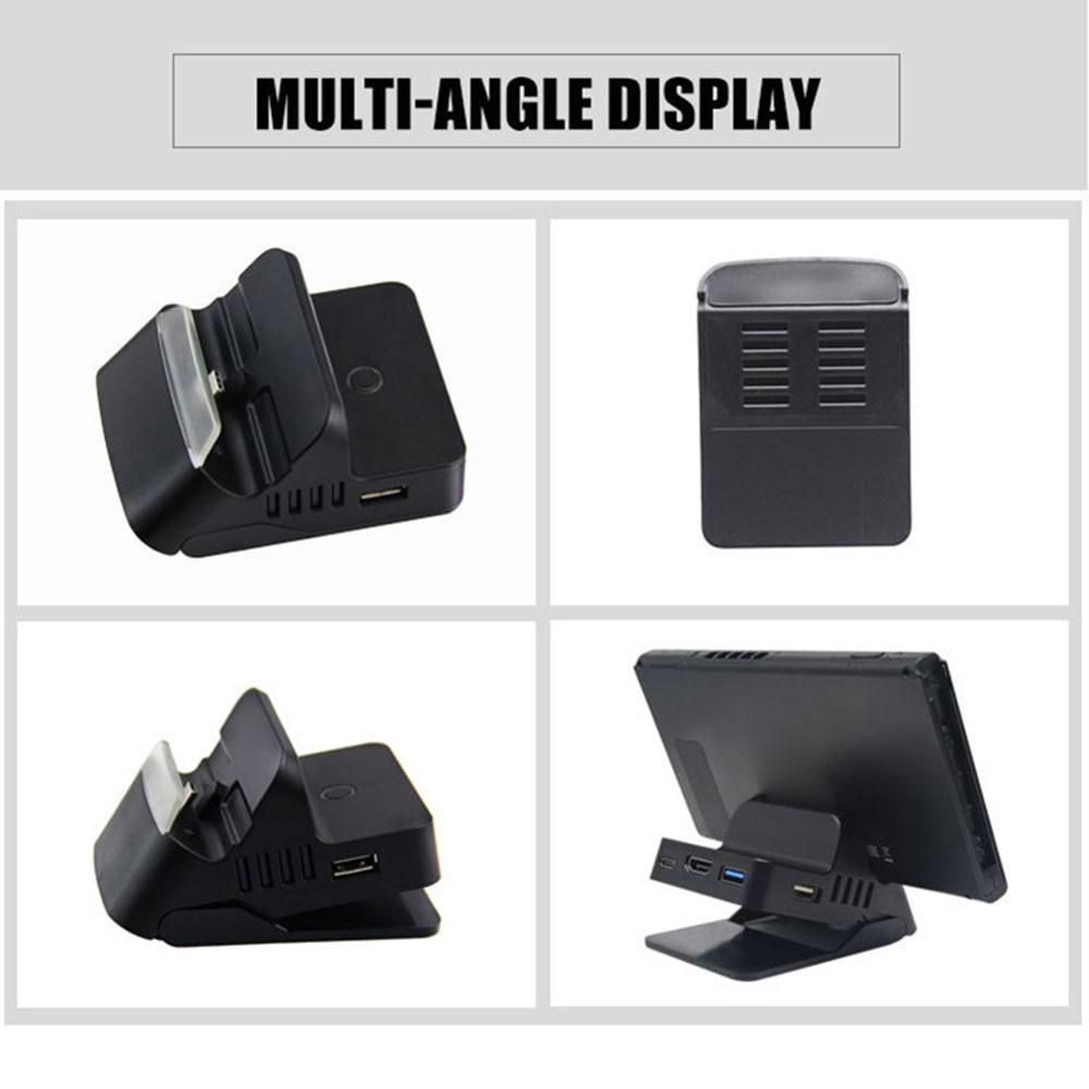 TOPWOLF For Nintendo Switch/Switch OLED Game Console Charging Base TV Screen Projection Video Converter