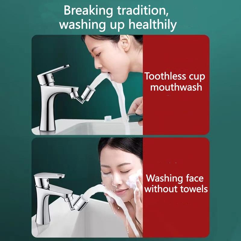 720 Degree Universal Tap Aerator Splash-proof Swivel Water Saving ABS Plastic Faucet Spray Head Wash Basin Tap Extender Adapter