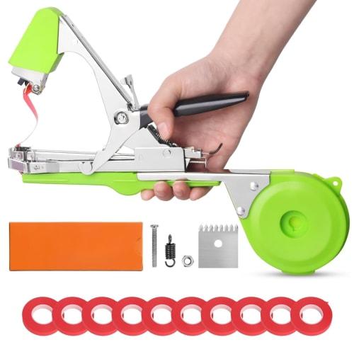 The Lightest In the Industry! Slim-fit Horticultural Binding Tool with a Binding Range Up To 50mm. Easy To Use, Lightweight, and Perfect for Farms, Ve