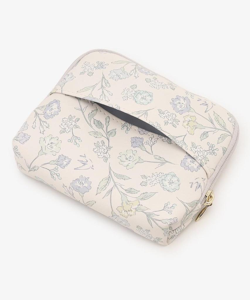 Afternoon Tea Living JS20 Flower Tissue Case Pouch, Ivory