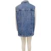 IHUASU Women's Vintage Denim Vest Jacket Loose Casual Trend Vests