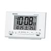 Reloj Seiko despertador iluminación automática onda de radio calendario digital visualización de temperatura visible incluso de noche blanco perla SQ778W SEIKO
