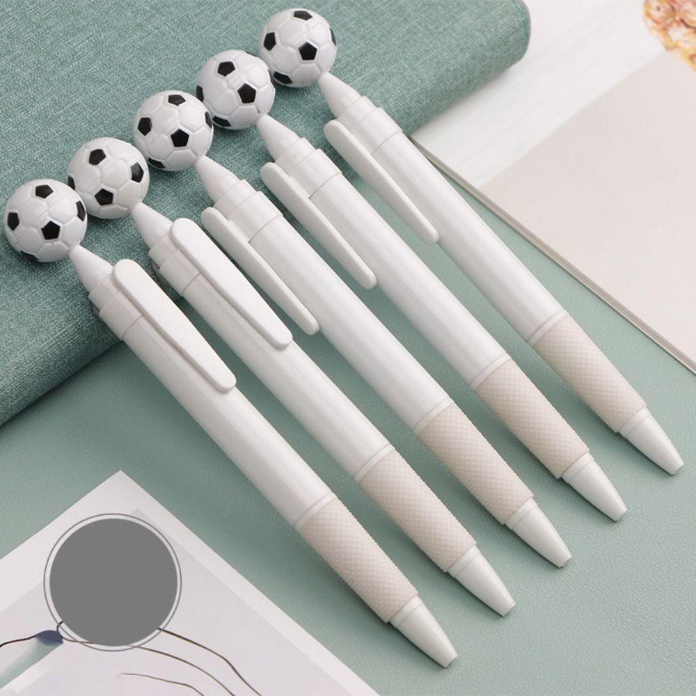 5 Pcs/Bag Multi-use Football Ballpoint Pen Creative Signature Pens Writing Pens Note Taking
