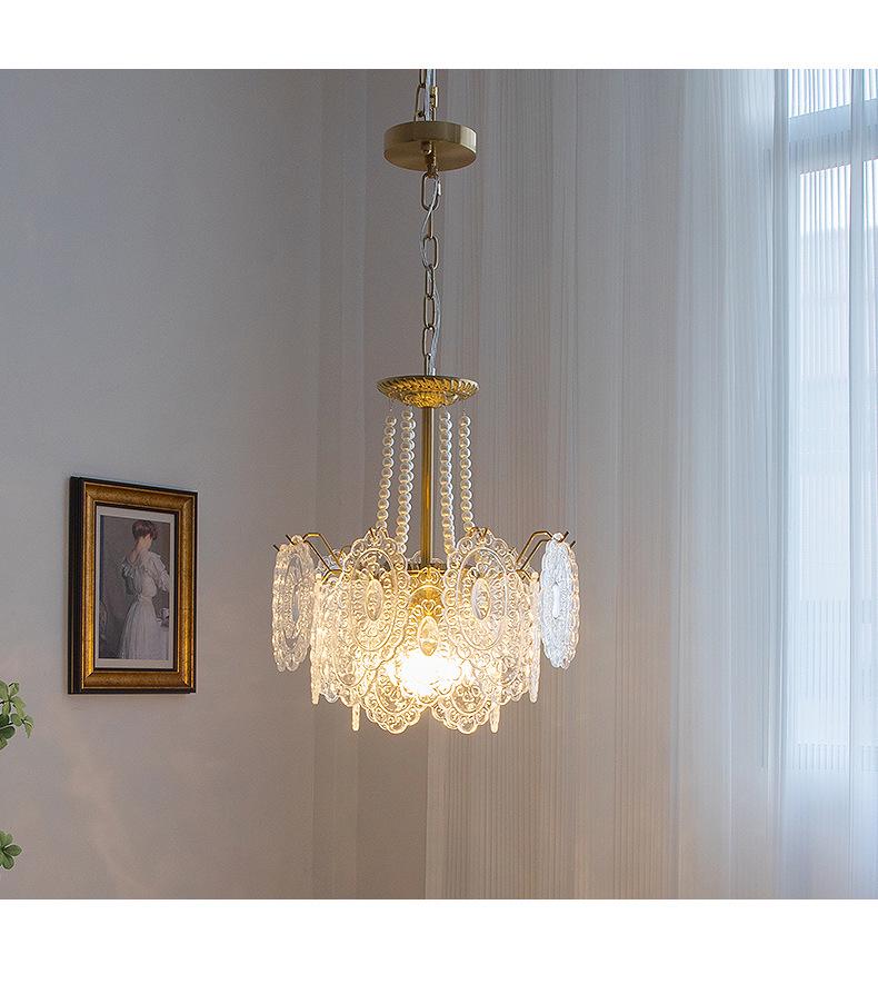 European-Style Postmodern Minimalist Crystal Chandelier for Living Room, Bedroom, or Dining Room