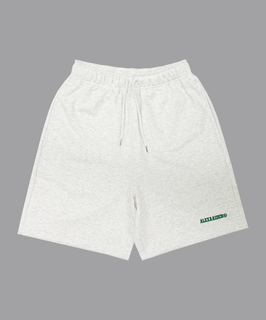 ALEXNAIDEN Soft Essential Shorts (White Melange)