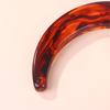Stylish Resin Moon Handbag Handle With Alloy Clasp - Green/Black/Translucent Orange Options For Women'S Bags Or Diy Projects