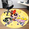 1pc Powerpuff Girls Office Round Area Rug, Indoor Mat Suitable For Office,Bedroom Living Room Home Decor, Room Deco a0926159