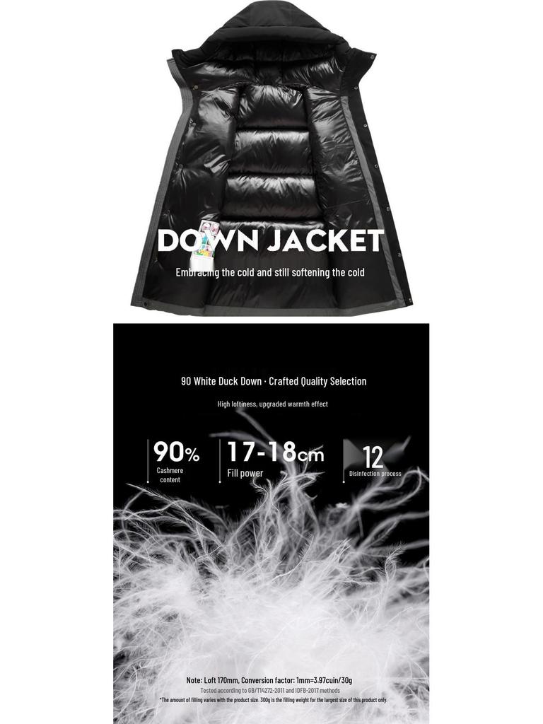 2024 Winter Black Warrior Unisex Short Down Jacket - Loose, Thick, Warm and Trendy