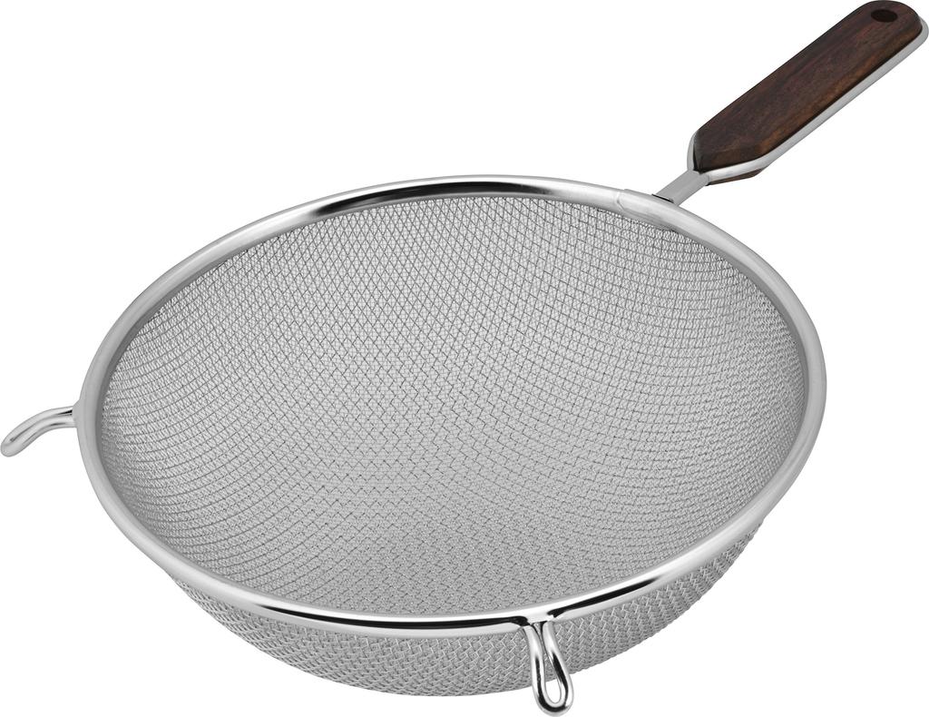 Littlewood Diana Wooden Handle Strainer, Wide, 22cm, L-0022, Made in Japan