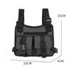 Functional Tactical Vest Backpack Vest Lightweight Fashion Waistcoat with Pocket & Extra Storage for Cycling Running