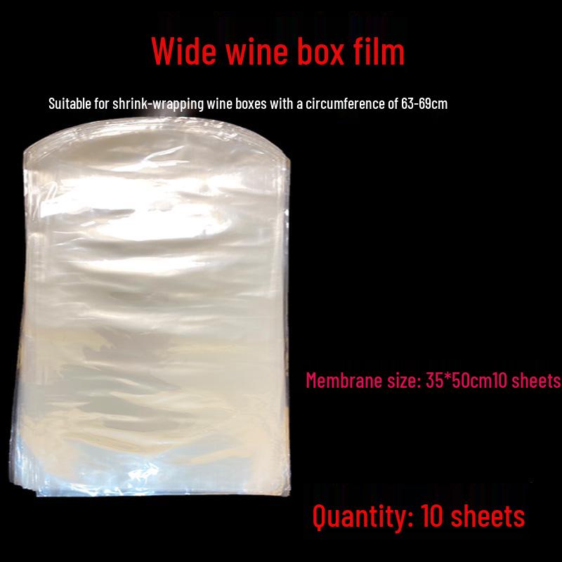 Wine Box Heat Shrink Wrap - Protective, Moisture-Proof, Dust-Proof Film for Wine Case Packaging