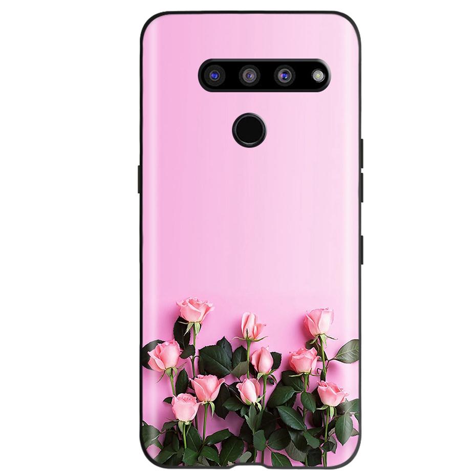 For LG V50 ThinQ 5G Case Fashion Pattern Soft Silicone TPU Phone Case For LG V50S ThinQ 5G V50 50S V500N V450 V510N Funda